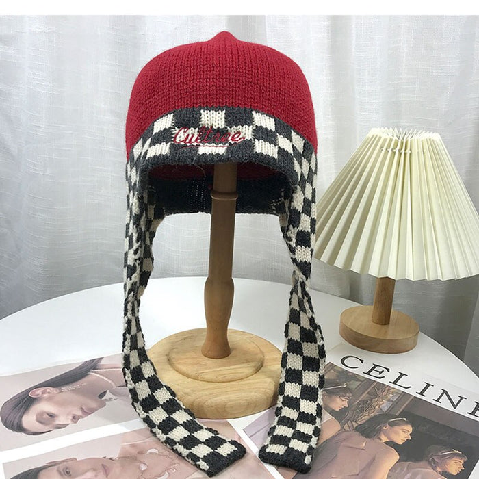 Chessboard Lattice Winter Hat