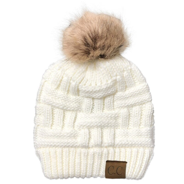 Warm Women's Thick Knitted Ski & Off-Road Winter Hat