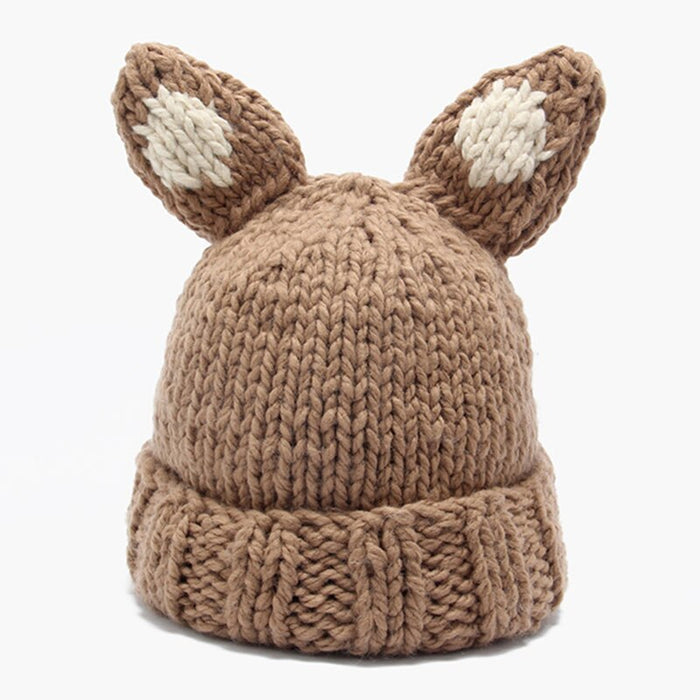 Knitted Wool Fox Ears Winter Hats