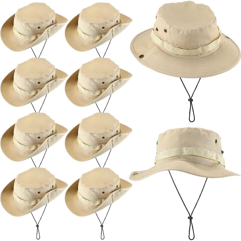 10 Pack Fishing Safari Brim Bucket Hat