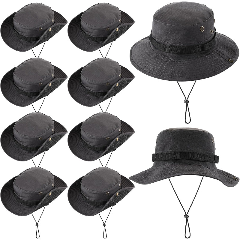 10 Pack Fishing Safari Brim Bucket Hat