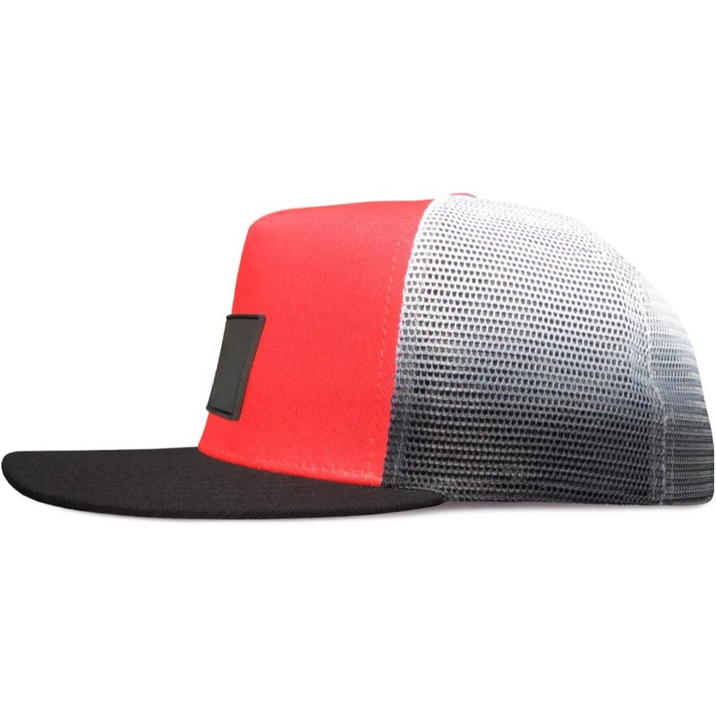 Adjustable Mesh Trucker Cap With Snapback Closure