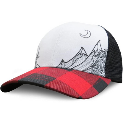 Adjustable Mesh Back Trucker Hat With Embroidered Front Panel