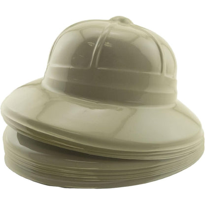 12 Piece Soft Plastic Jungle Pith Safari Hats