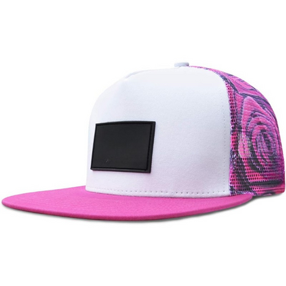 Adjustable Mesh Trucker Cap With Snapback Closure