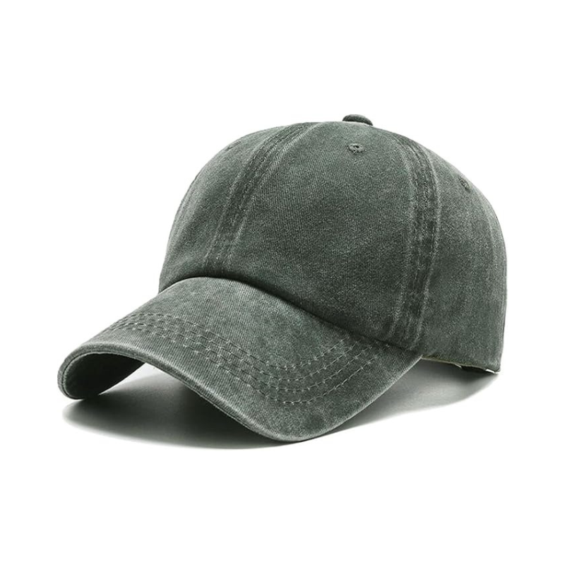 Unconstructed Baseball Washed Cap With Buckle Closure