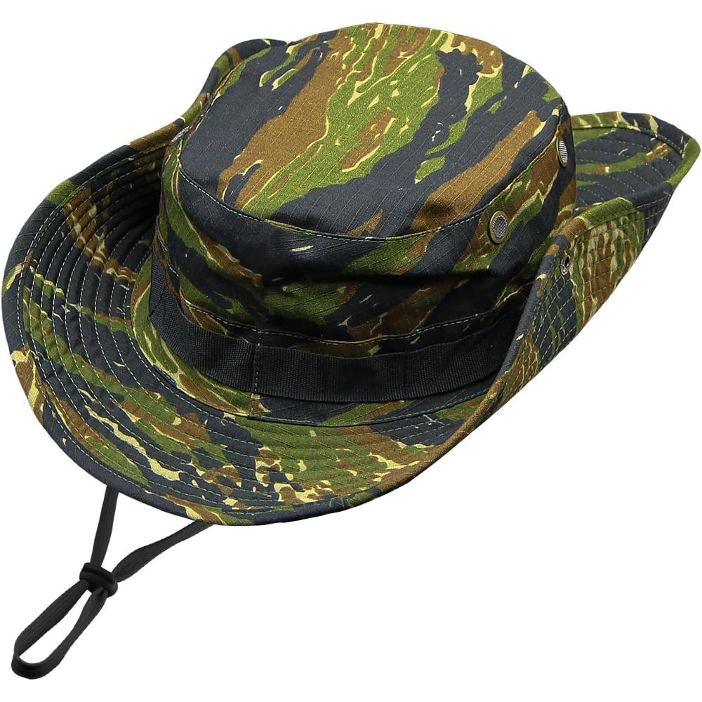 Wide Brim Outdoor Camo Hat For Hiking And Fishing