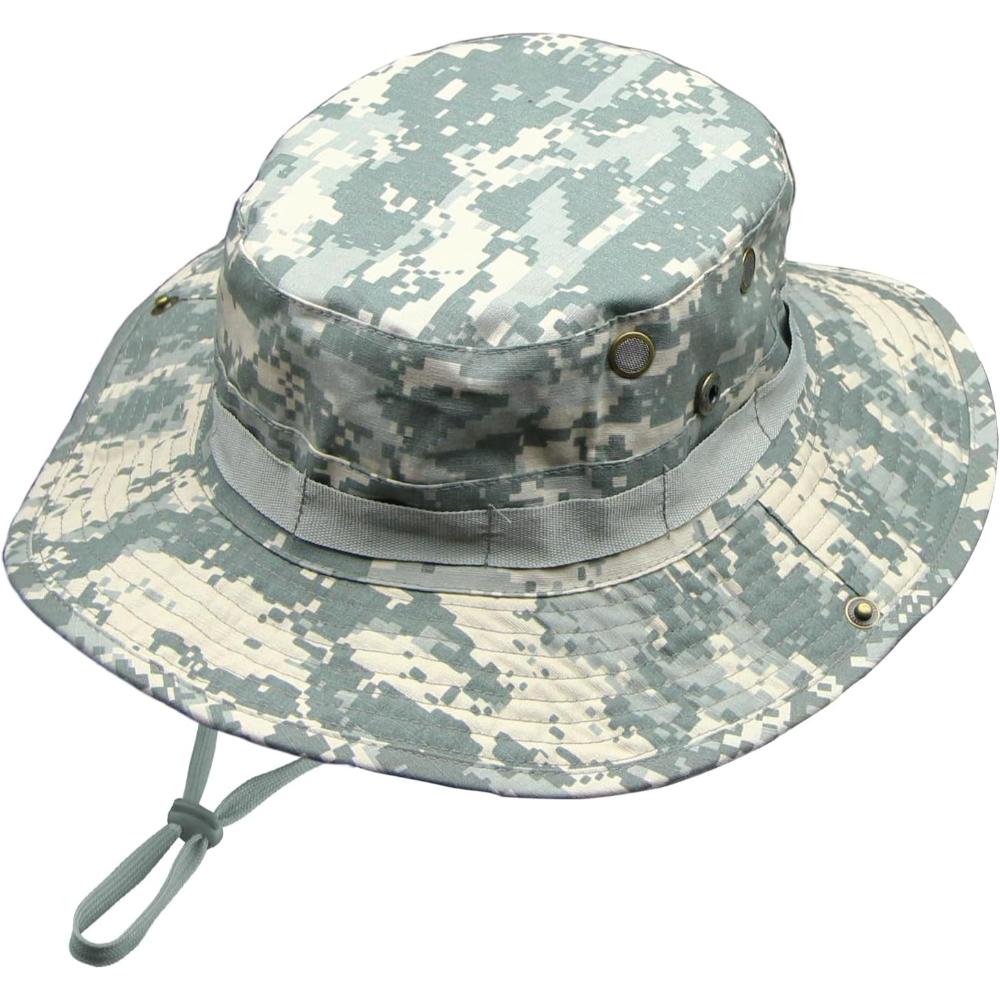 Wide Brim Outdoor Camo Hat For Hiking And Fishing