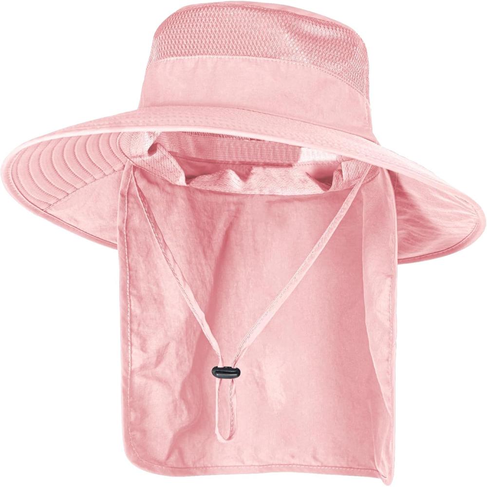 Wide Brim Outdoor Sun Hat With Cover