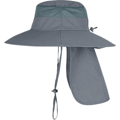 Wide Brim Outdoor Sun Hat With Cover