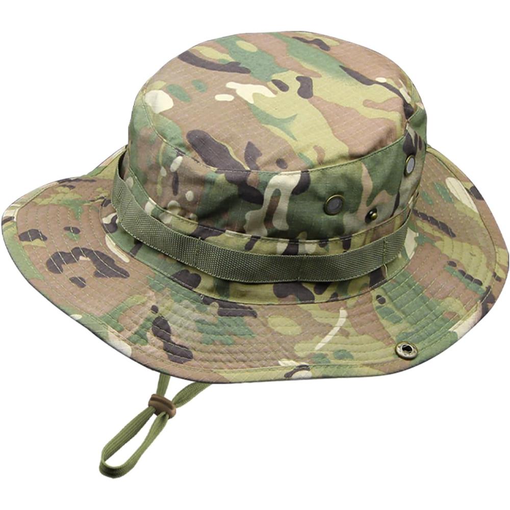 Wide Brim Outdoor Camo Hat For Hiking And Fishing