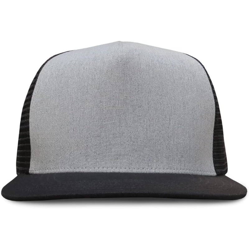 Adjustable Mesh Trucker Cap With Snapback Closure