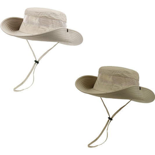 2 Pieces Fishing Hiking Safari Hat