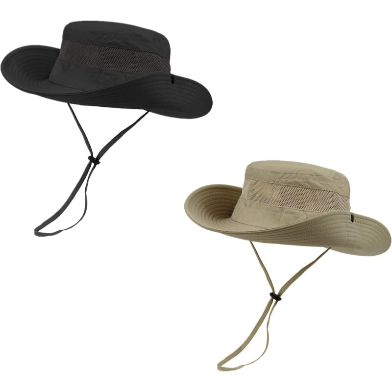 2 Pieces Fishing Hiking Safari Hat