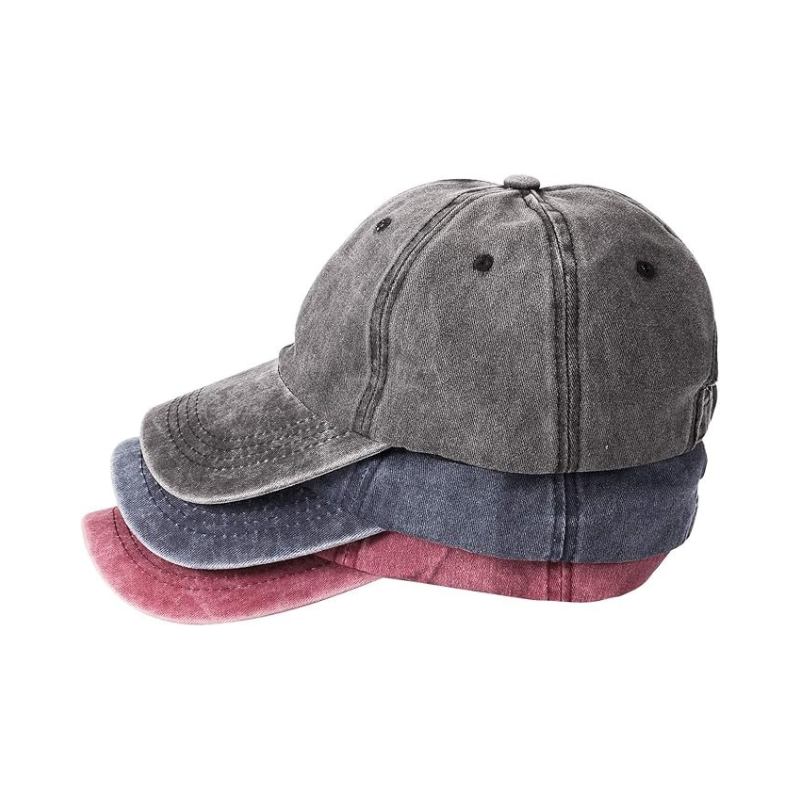 Three Pack Travel Friendly Baseball Hat