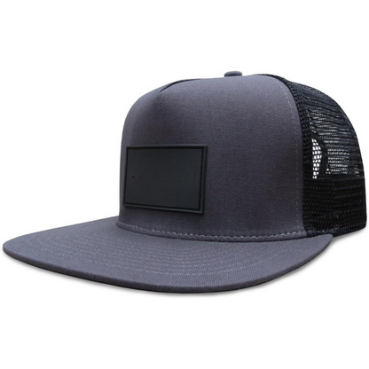 Adjustable Mesh Trucker Cap With Snapback Closure