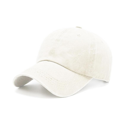 Unconstructed Baseball Washed Cap With Buckle Closure