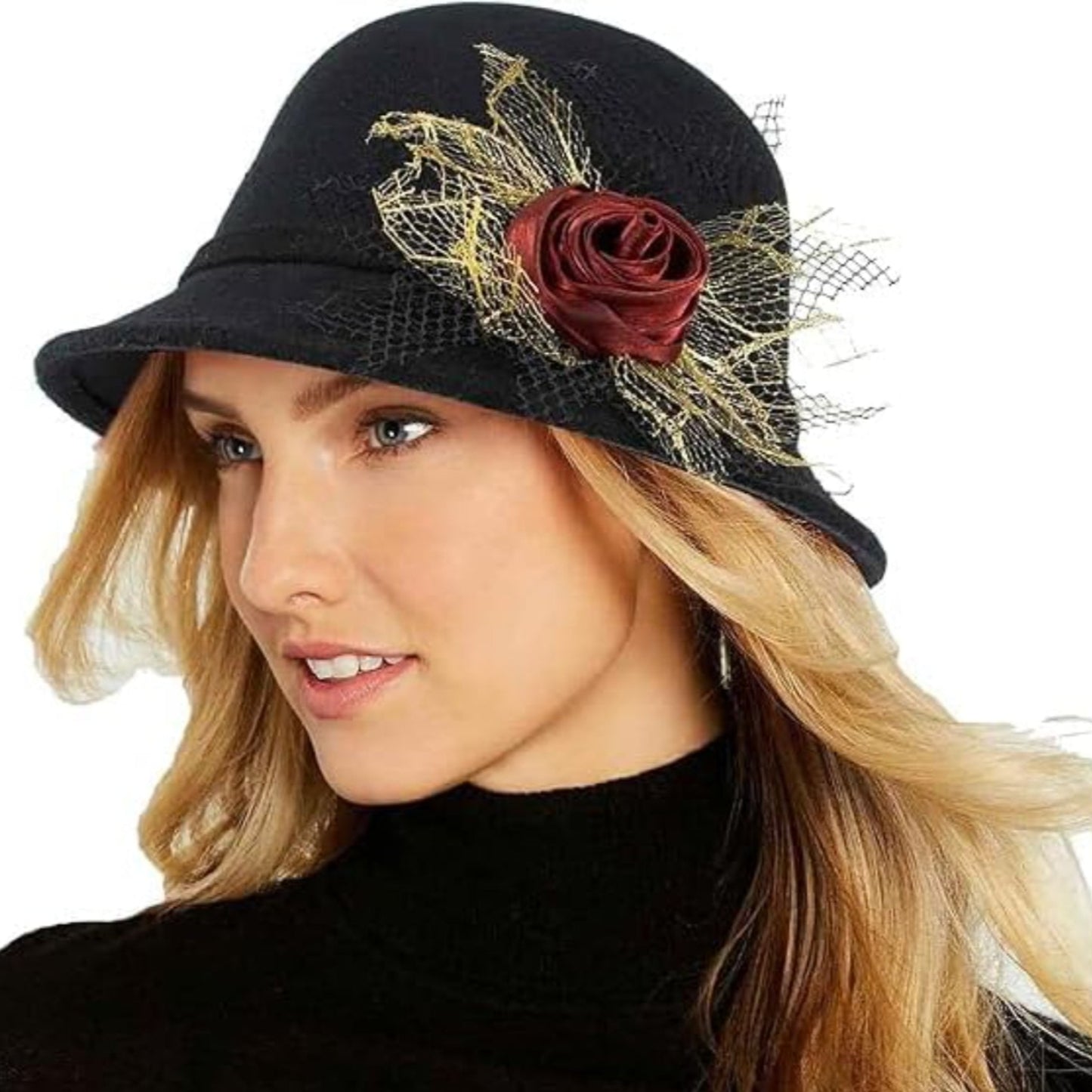 Round Cloche Classic Vintage Style Derby Hat