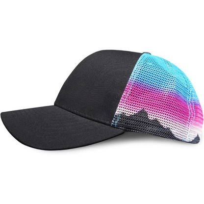 Adjustable Mesh Back Trucker Hat With Embroidered Front Panel