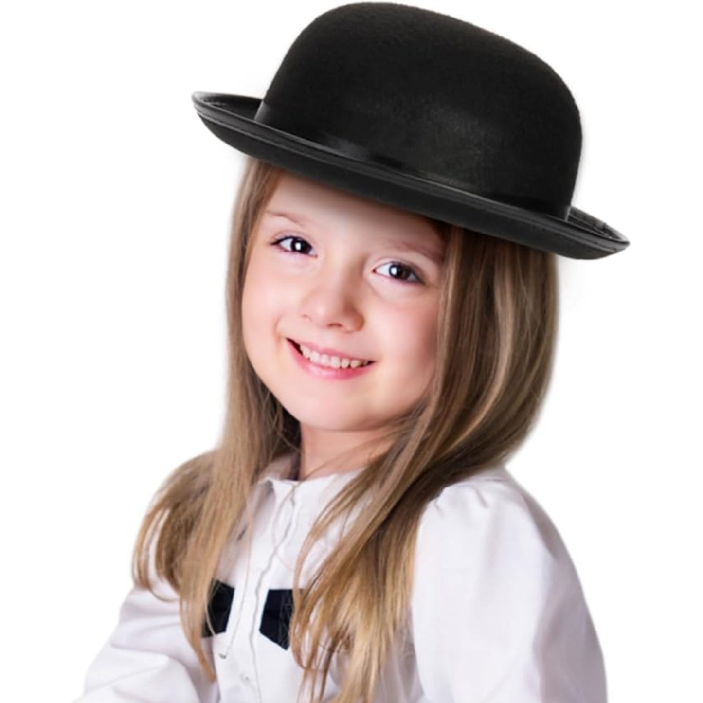 3 Pieces Classic Bowler Hat For Costume