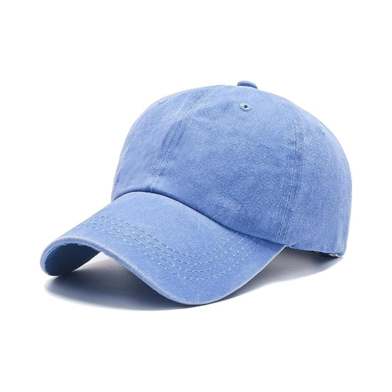 Unconstructed Baseball Washed Cap With Buckle Closure