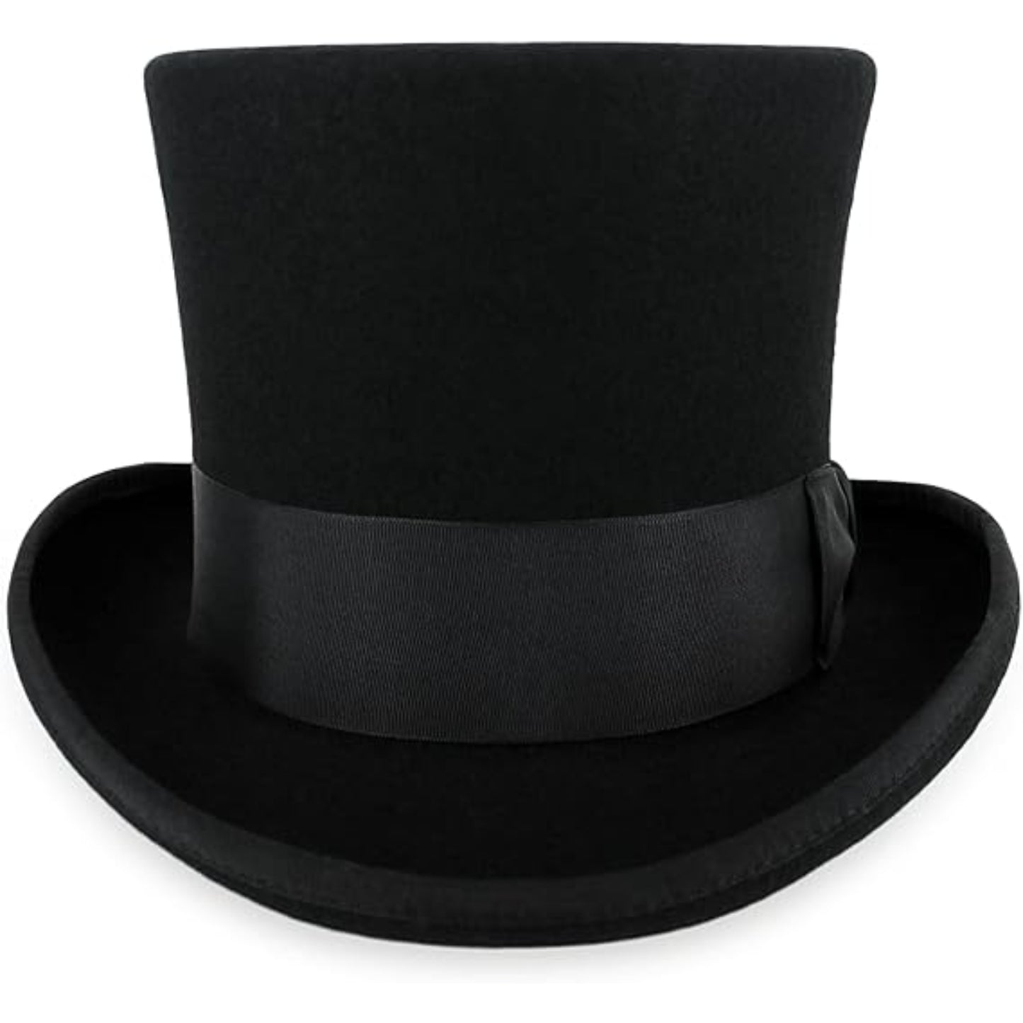 Theater Style Wool Top Hat With Structured Design