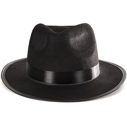 Fedora Hat With Structured Crown And Ribbon Accent