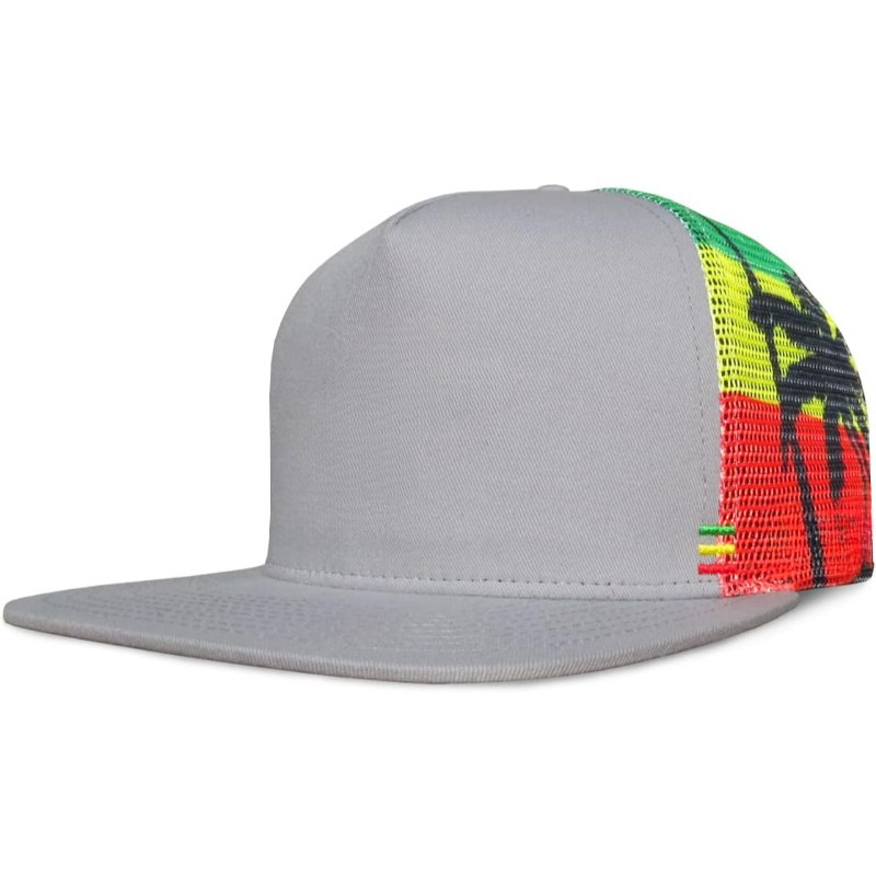 Adjustable Mesh Trucker Cap With Snapback Closure