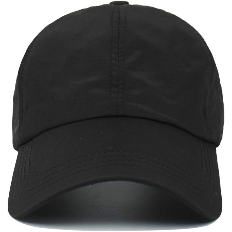 Adjustable Crisscross Ponytail Trucker Cap