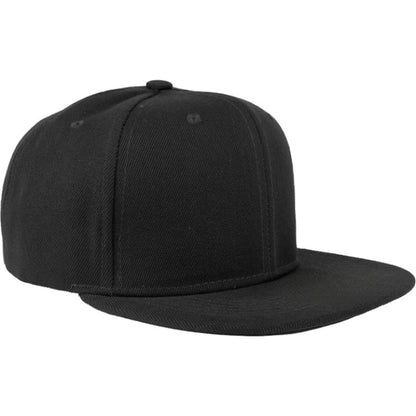 Adjustable Snapback Cap With Flat Bill