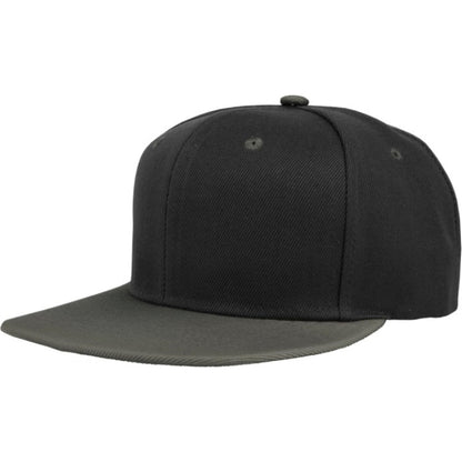 Adjustable Snapback Cap With Flat Bill