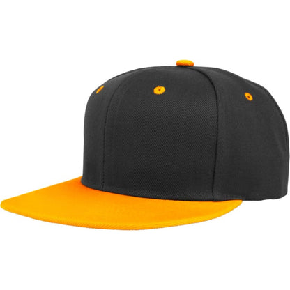 Adjustable Snapback Cap With Flat Bill