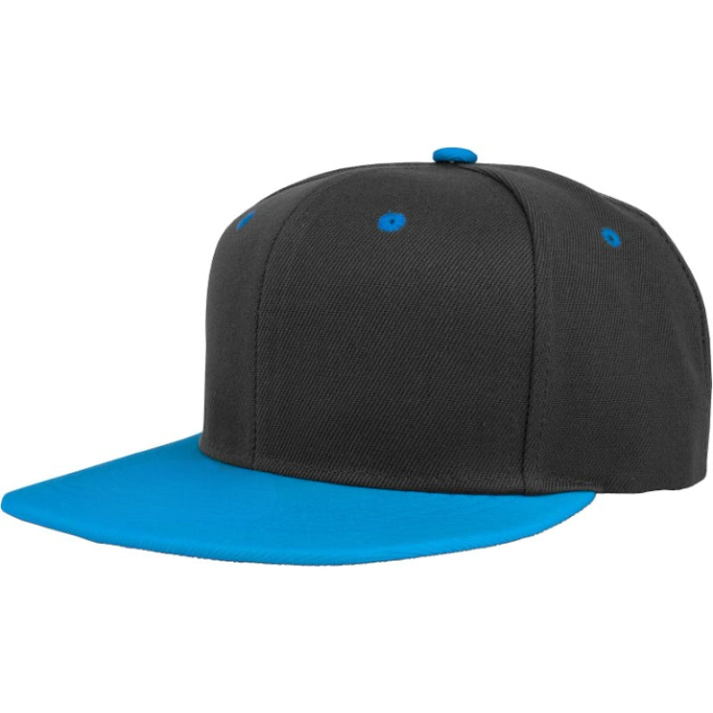 Adjustable Snapback Cap With Flat Bill