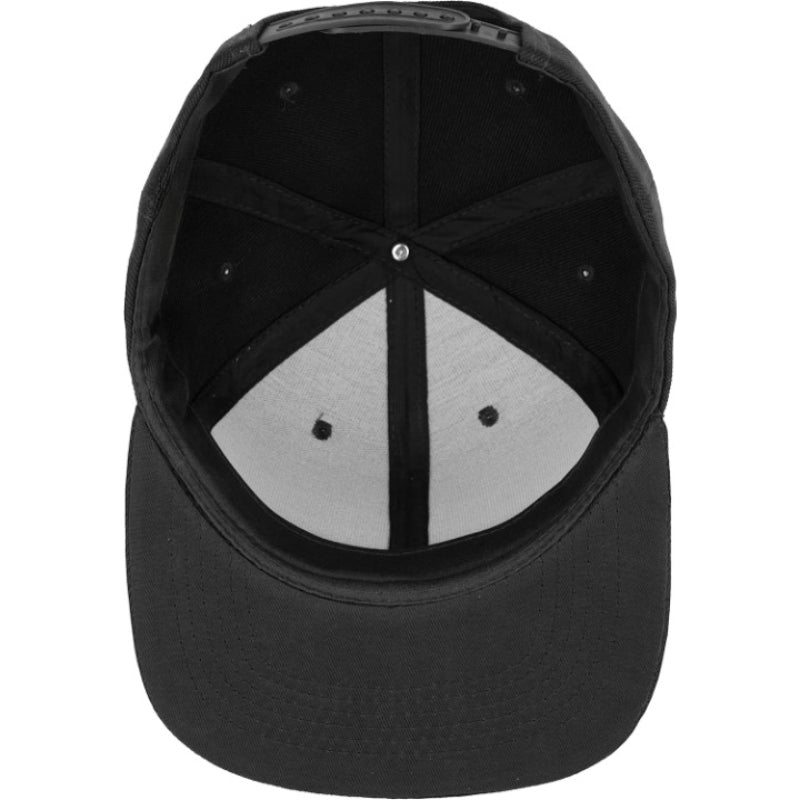 Adjustable Snapback Cap With Flat Bill