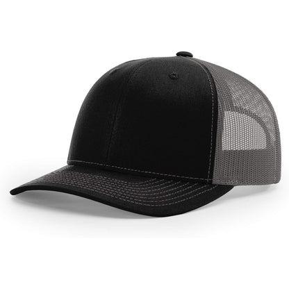 Adjustable Trucker Hat With Mesh Back And Snap Closure