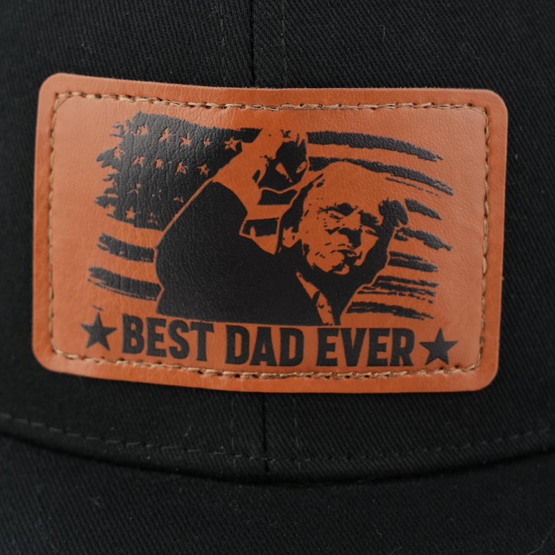 Best Dad Ever Trucker Mesh Designed Cap With Patch