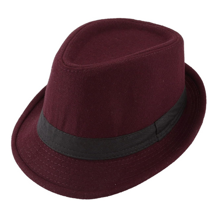 Classic And Stylish Trilby Hat With Textured Ribbon Band