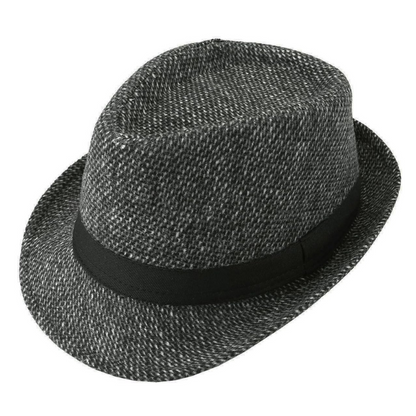 Classic And Stylish Trilby Hat With Textured Ribbon Band