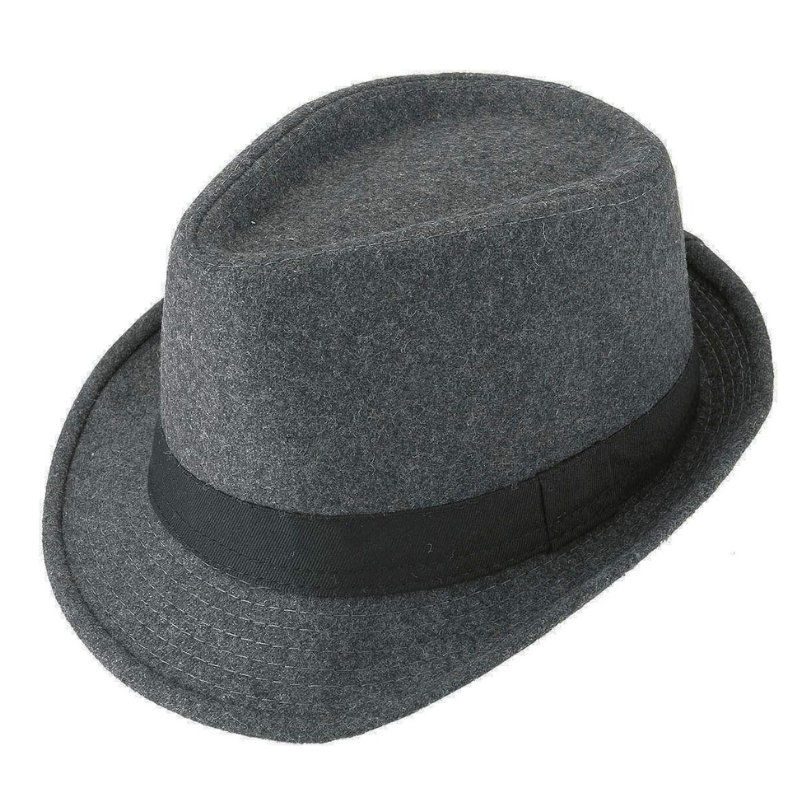 Classic And Stylish Trilby Hat With Textured Ribbon Band