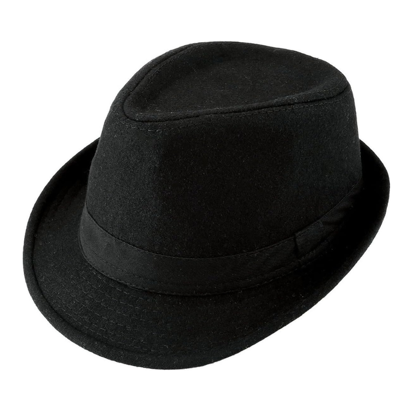 Classic And Stylish Trilby Hat With Textured Ribbon Band