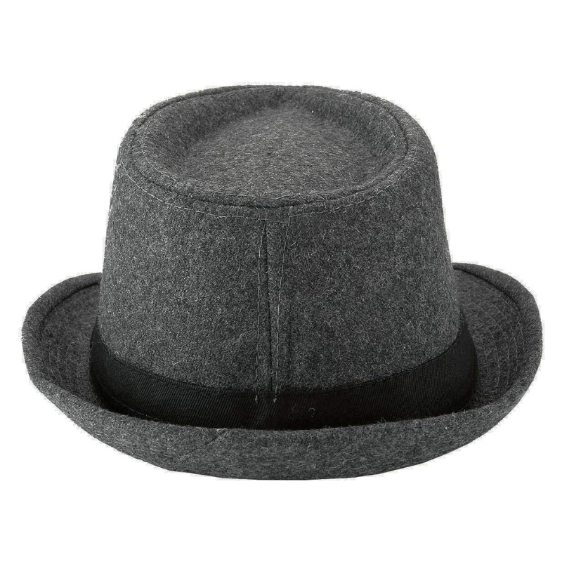 Classic And Stylish Trilby Hat With Textured Ribbon Band