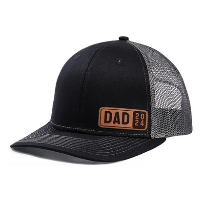 Dad 2024 Trucker Hat Mesh Cap With Patch Design