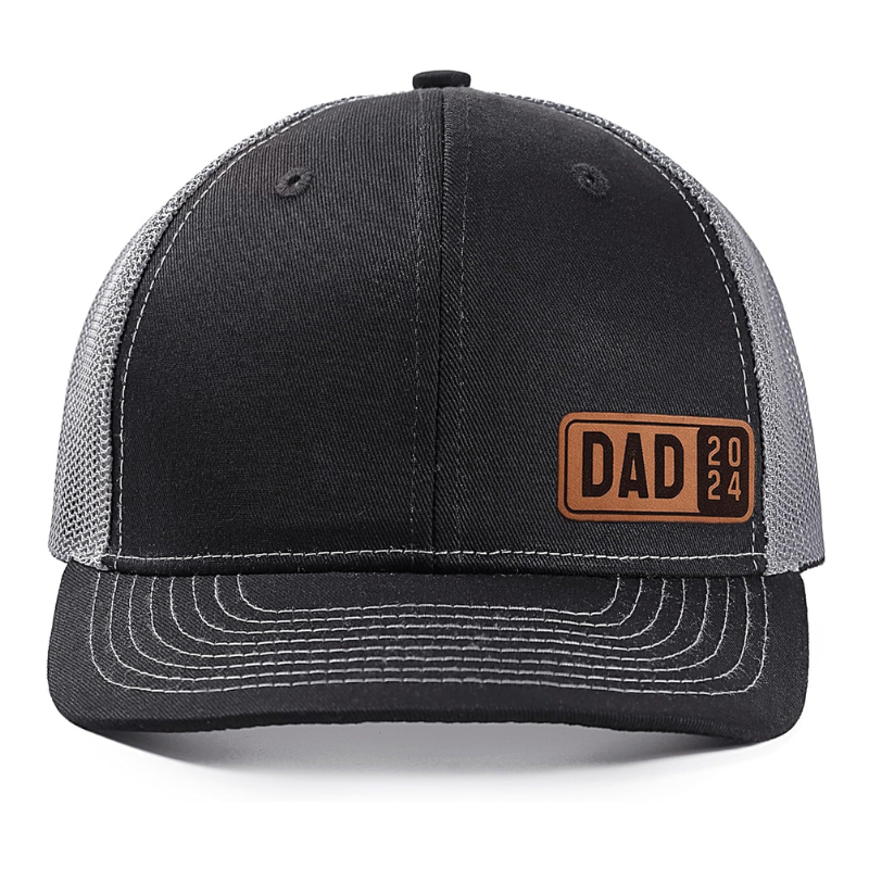 Dad 2024 Trucker Hat Mesh Cap With Patch Design