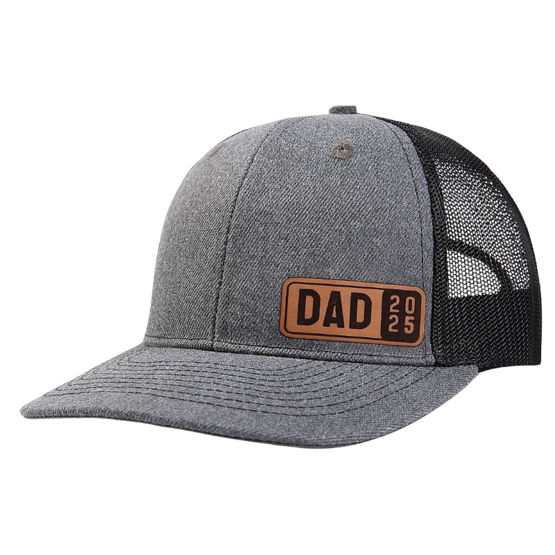 Dad 2025 Trucker Design Mesh Snapback With Patch
