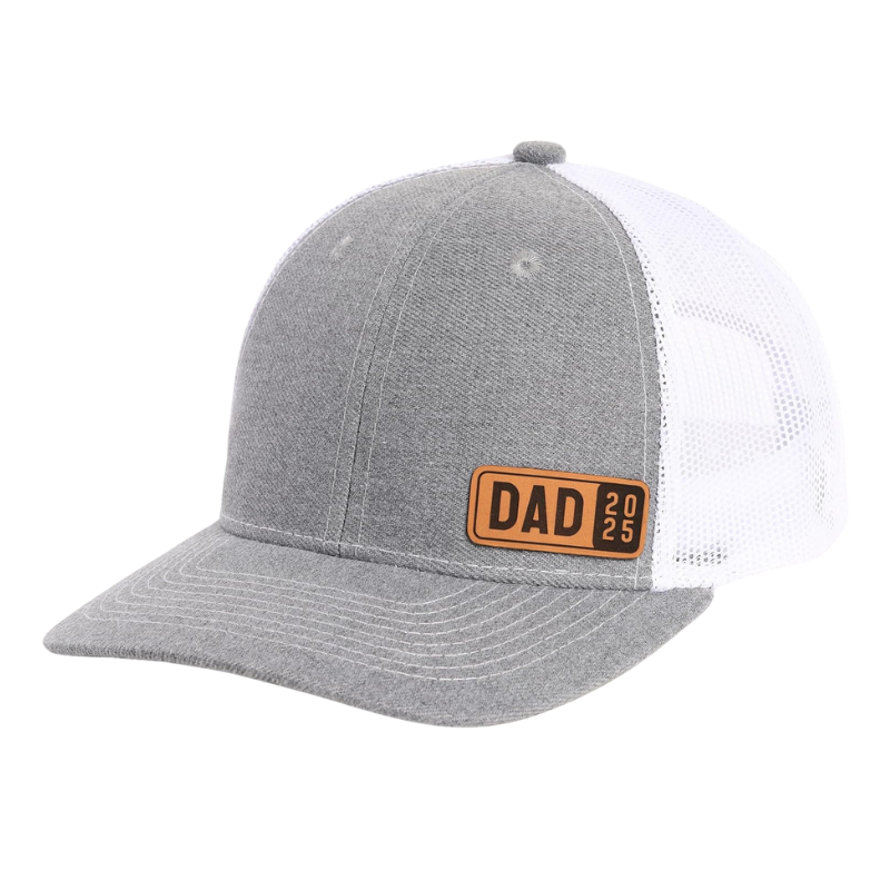 Dad 2025 Trucker Design Mesh Snapback With Patch