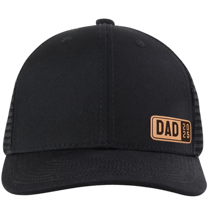 Dad 2025 Trucker Design Mesh Snapback With Patch