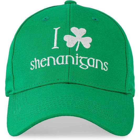 Festive Design Adjustable Fit Shamrock Hat