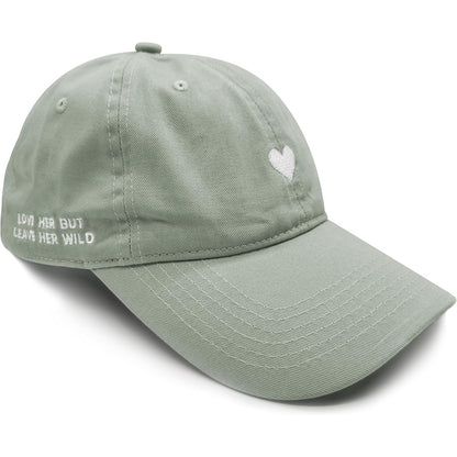 Adjustable Brushed Cotton Baseball Cap With Embroidered Design