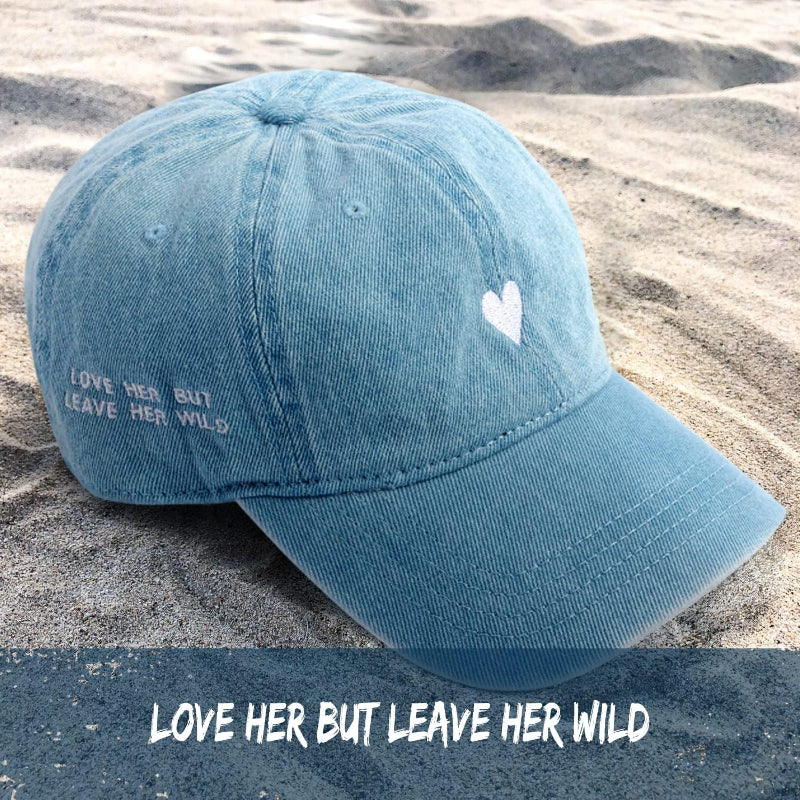 Adjustable Brushed Cotton Baseball Cap With Embroidered Design