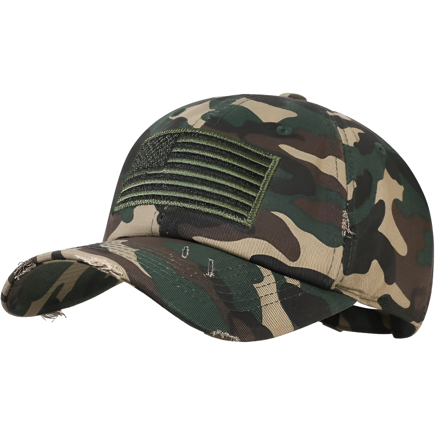 Embroidered Flag Adjustable Cotton Baseball Hat